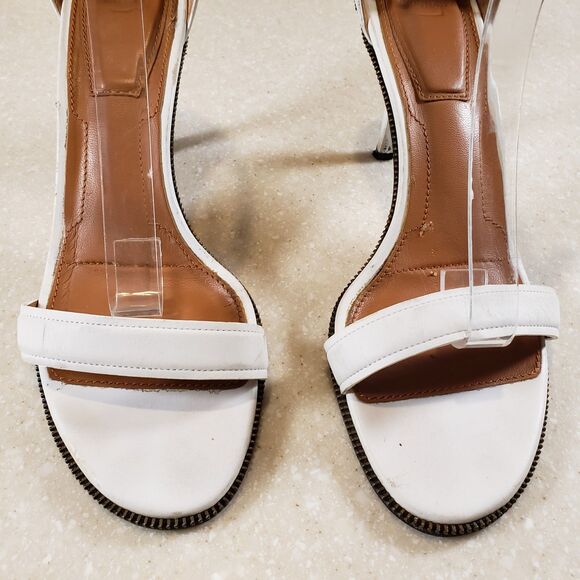 Givenchy White Leather Ankle Strap Stiletto Sandals Women’s EU 39 / US 8 - Picture 3 of 6